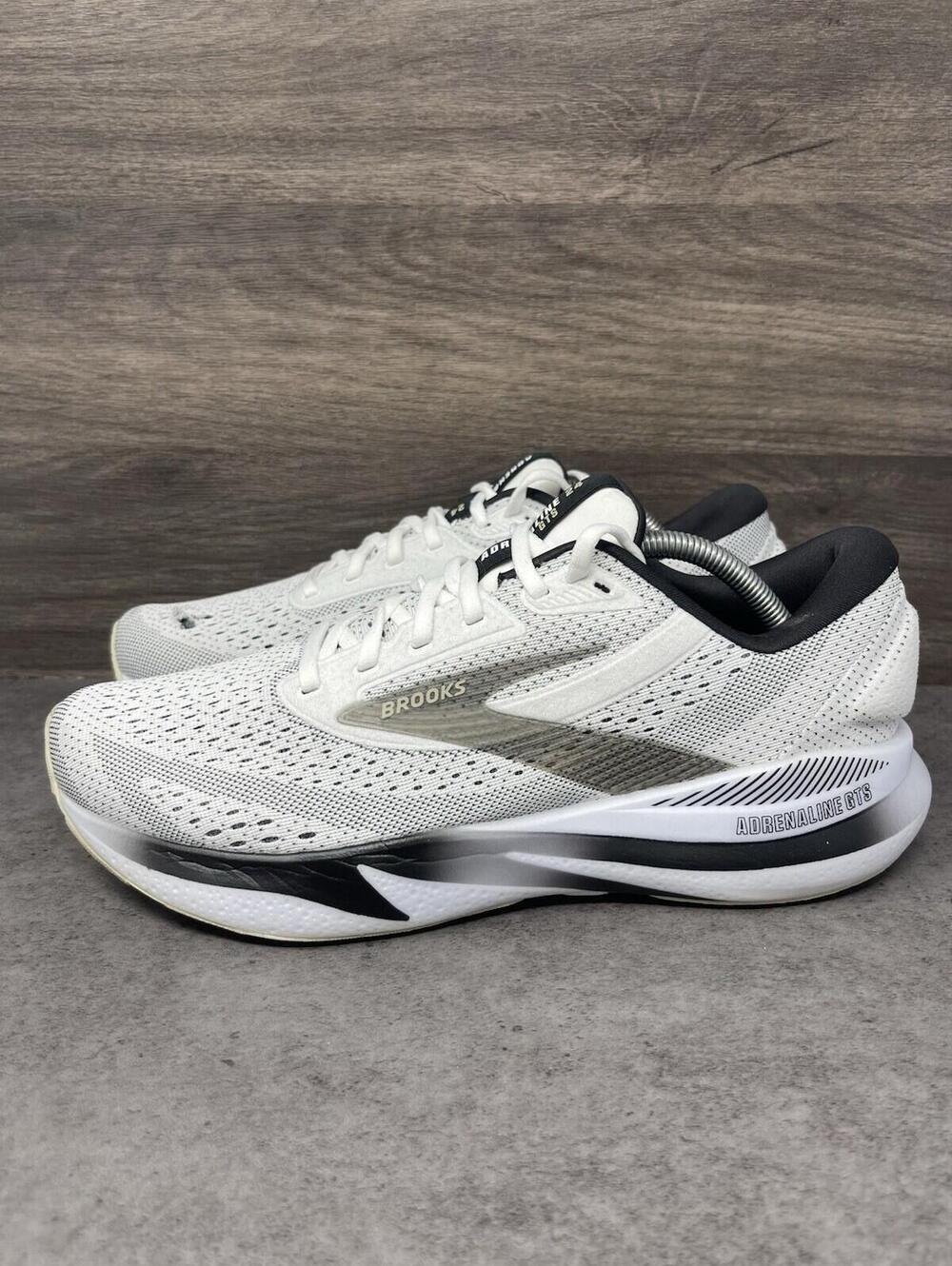 Brooks Adrenaline GTS 24 Sneakers Mens Size 10 2E Wide Grey Black